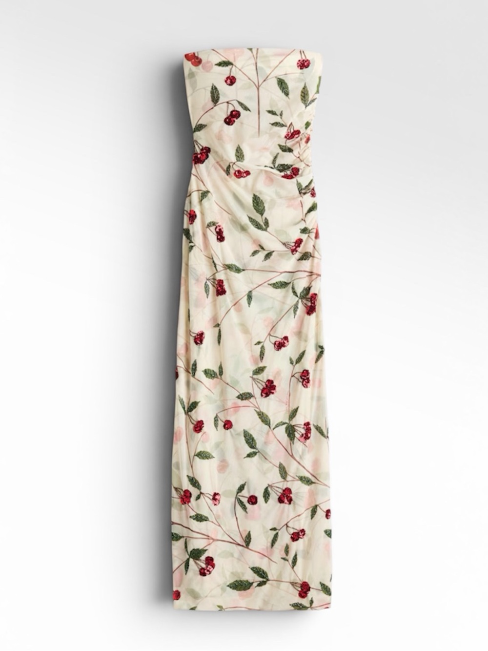 STELLA MCCARTNEY H&M CHERRY-PRINT MESH TUBE DRESS SIZE MEDIUM NWT